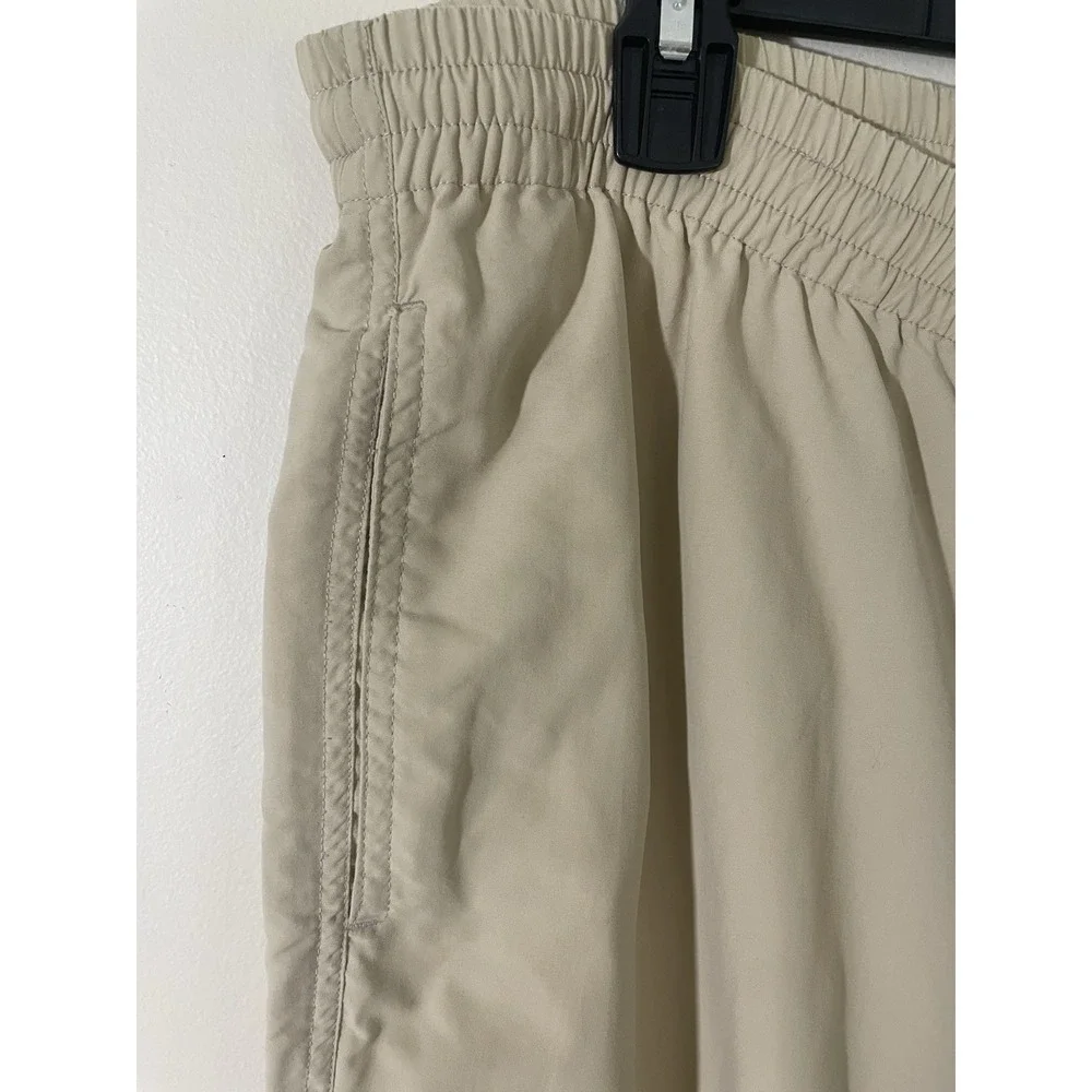 Coolibar Men's Beige Tan Nylon Pull On Travel Hiking Pants‎ Medium SPF 50+